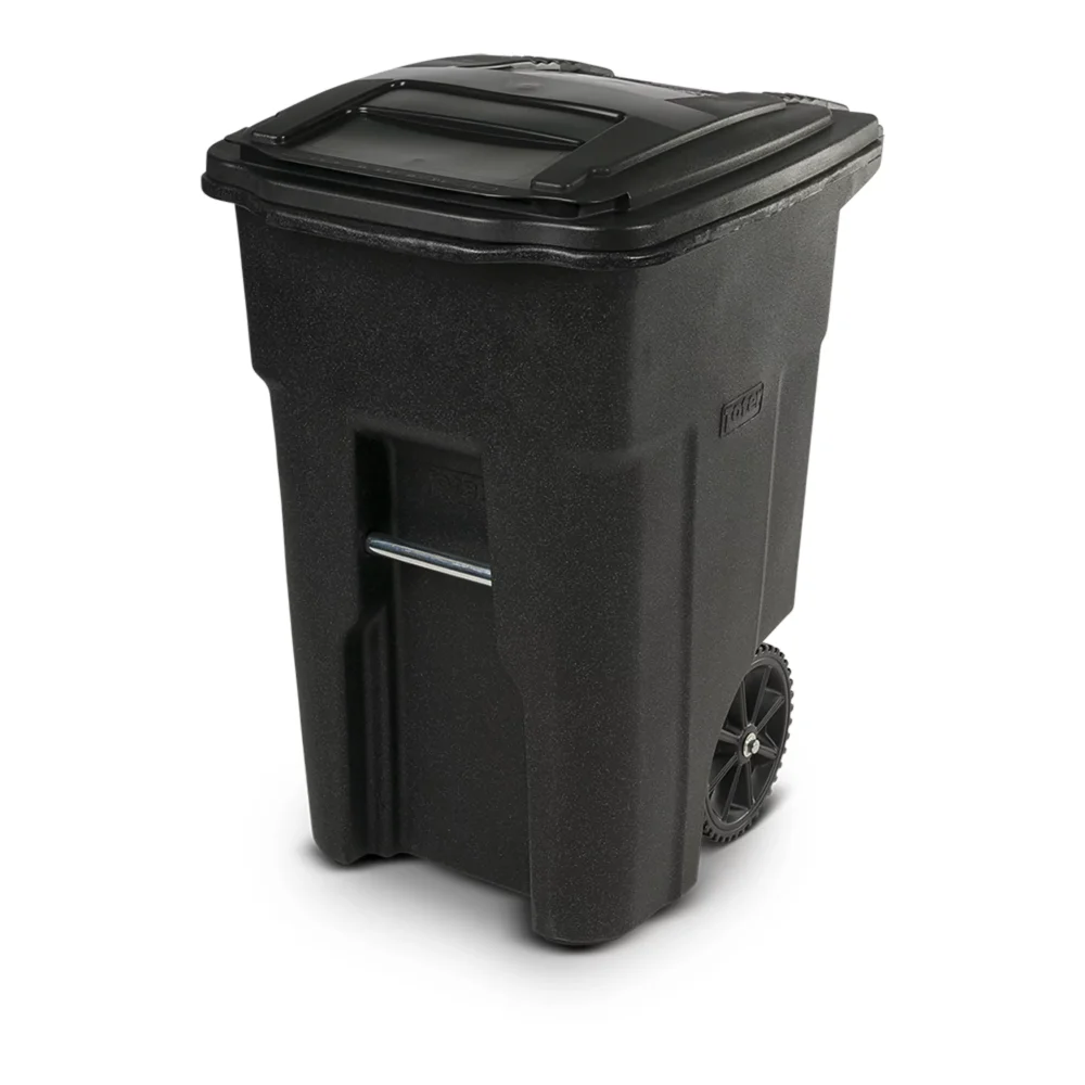 

Toter 48 Gal. Trash Can Blackstone with Wheels and Lid trash bin dustbin