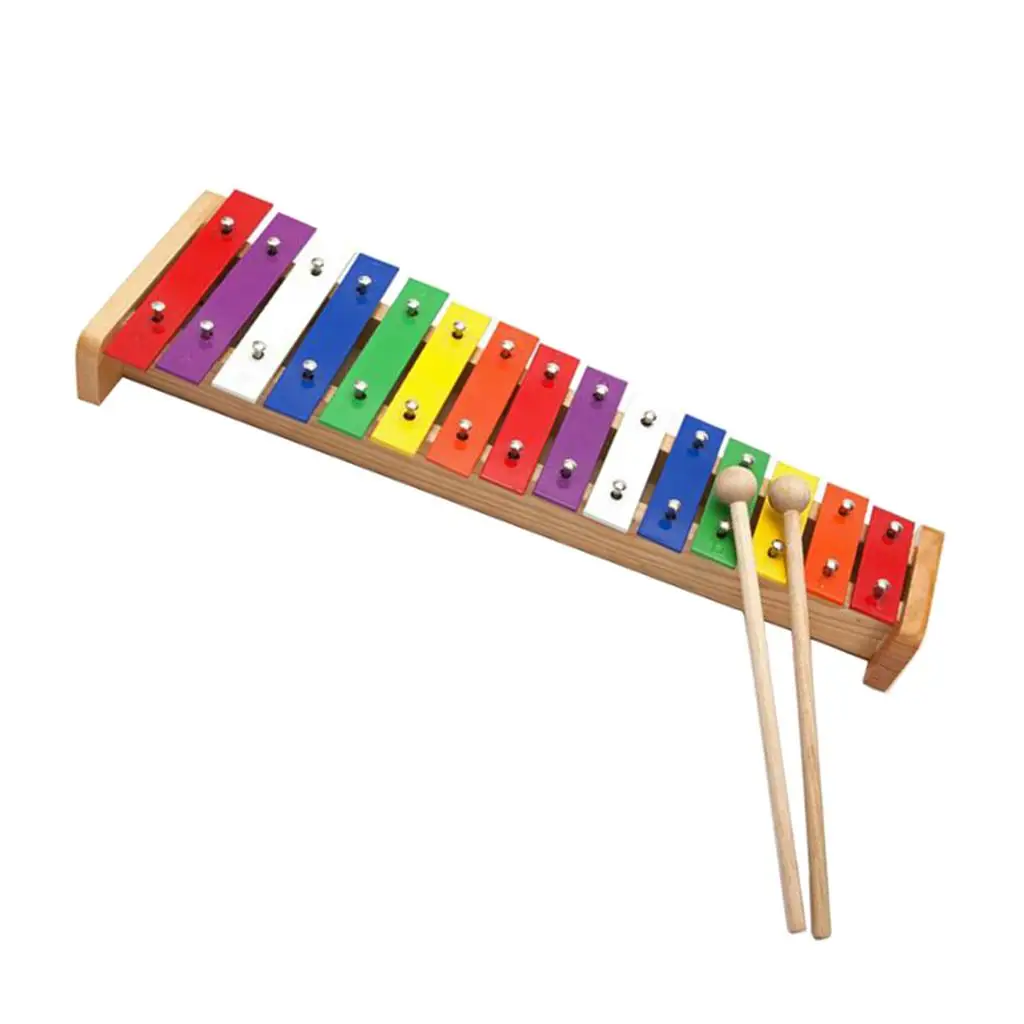

15 Tones Colorful Xylophone Vibraphone Piano with Mallet for Children