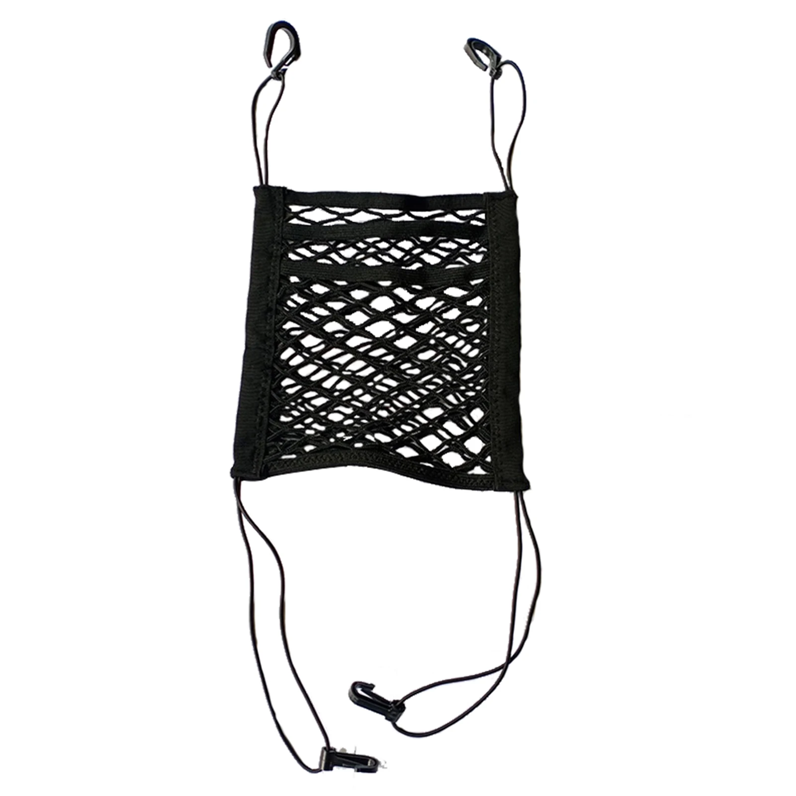 

Mobile Phone Net Holder For Dog Space Saving Pet Keep Neat Back Seat 3 Layer Car Mesh Organizer Elastic Wide Application Tablet