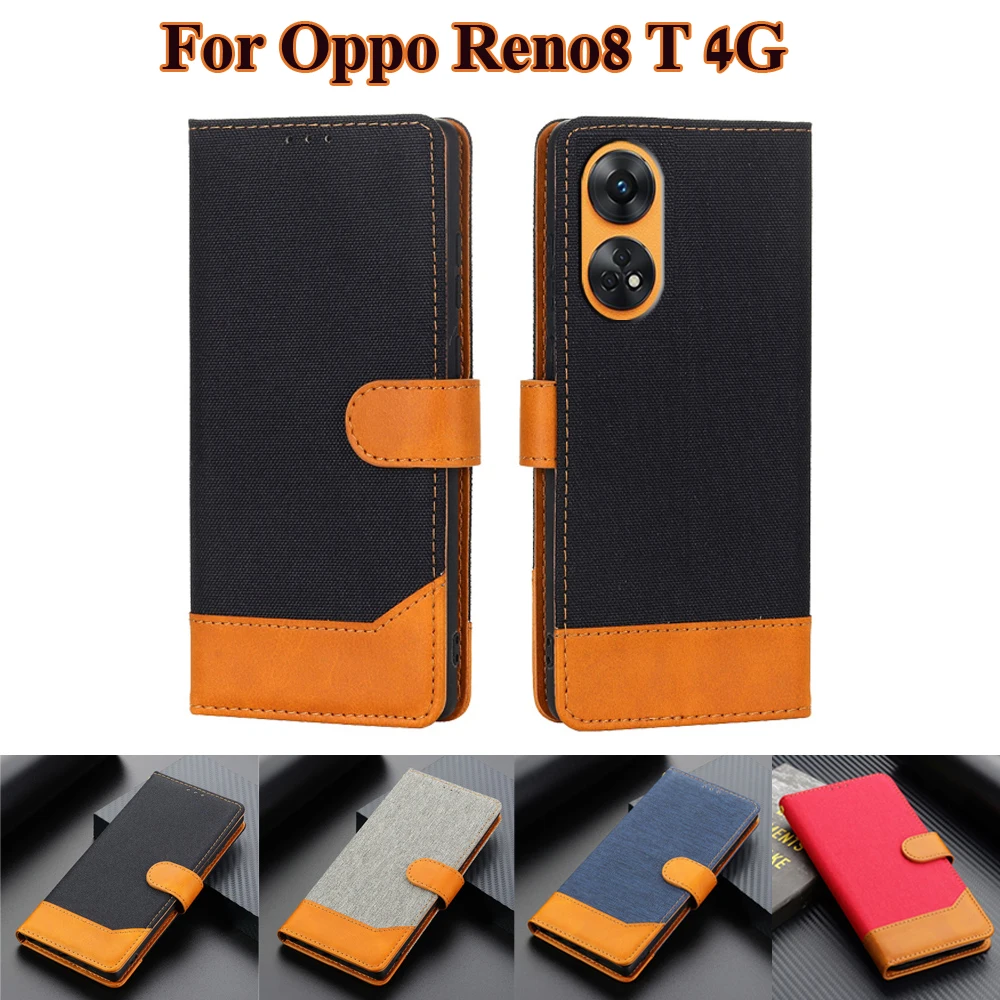 

Flip Case For OPPO Reno8 T 4G чехол Wallet Phone Capa Coque For Estuches De Celular OPPO Reno 8T 8 T 4G CPH2481 Cover Shell Skin