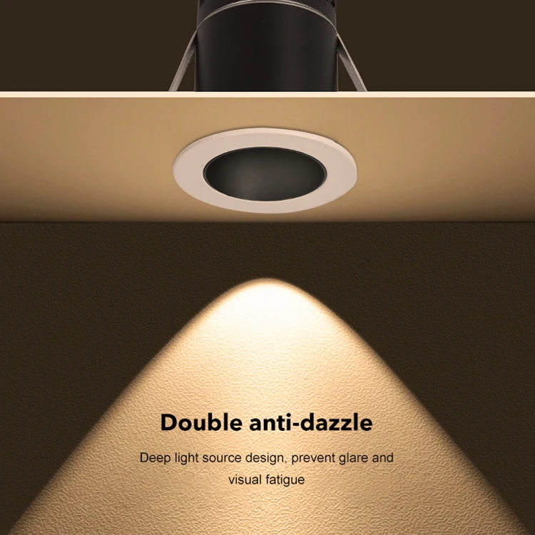 Новое поступление 2 Вт 3 5 7 узкий луч потолочный встраиваемый COB умный