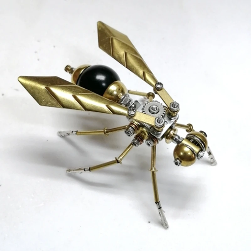 

Metal Little Wasp Model Kits Steampunk Mechanical Insects DIY Assembly Handmade 3D Puzzels Toy for Kids Adults Gift