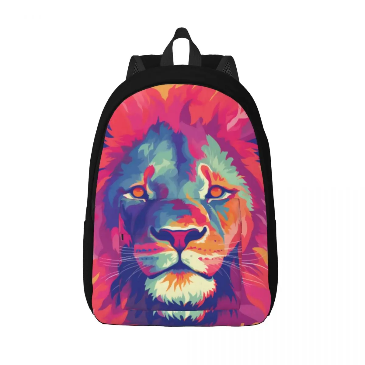 

Lion Canvas Backpacks Neo Fauvism Unisex Beautiful Backpack Trekking Bags