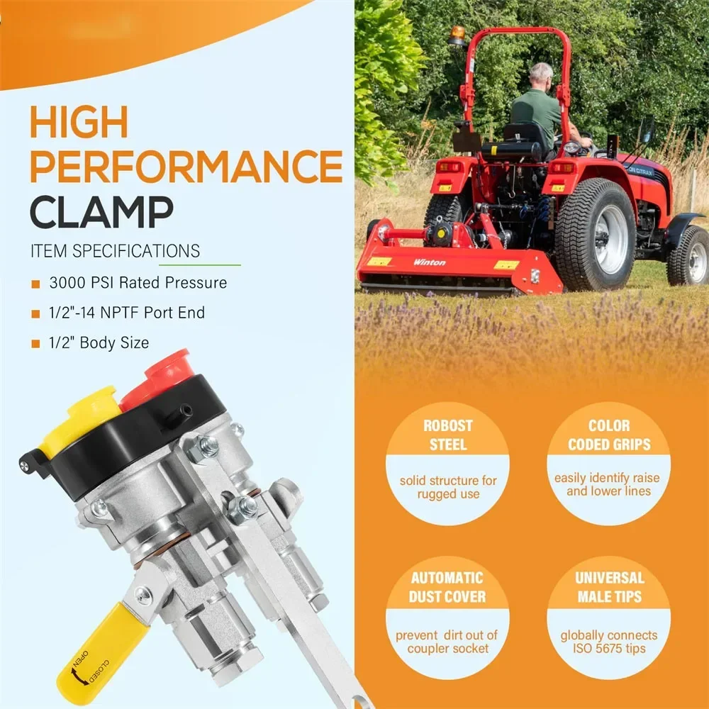 9500-4 комплект зажимов для сельскохозяйственного трактора с рычажным приводом