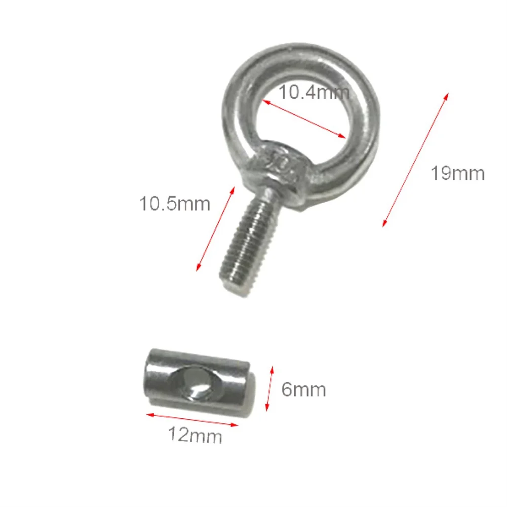 

Stainless Steel Awning Rail Stoppers Multiple Purpose Replacement 2Pcs 6mm Accessories Anti-corrosion Campervan