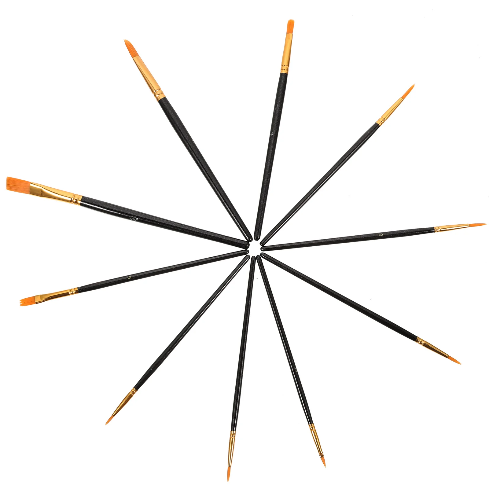 

Кисти для рисования акрилом, акварелью, нейлоновой древесиной