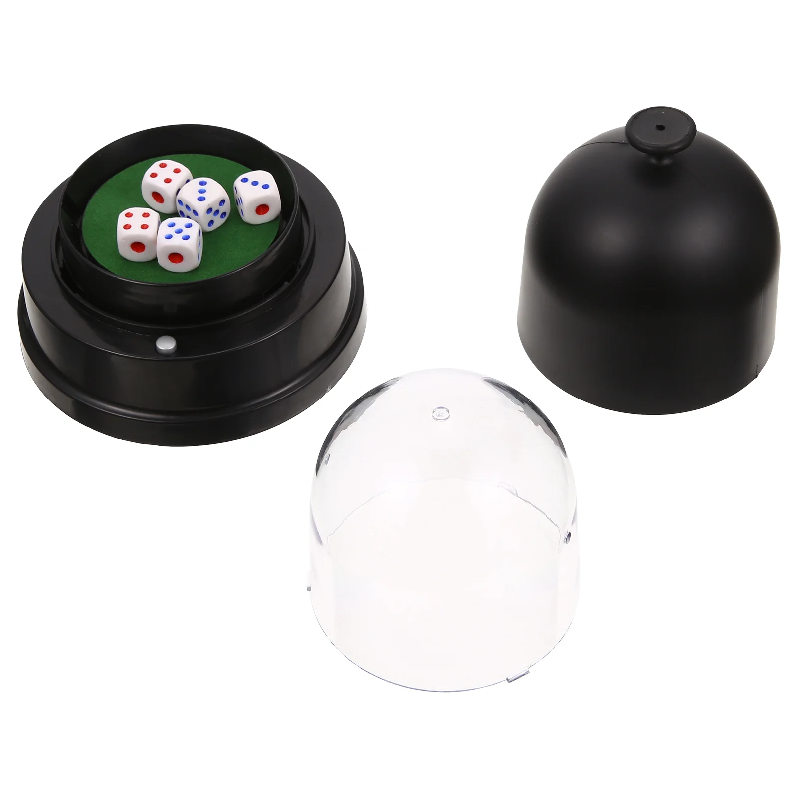 

1 Set of Electric Game Dice Cup Bar Automatic Dice Roller Cup with Replacement Dices