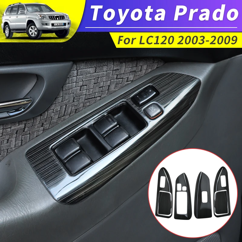 

2003-2009 Toyota Land Cruiser Prado 120 Modified Glass Control Button Panel Lc120 Door Handle Anti-Scratch FJ120 Accessories