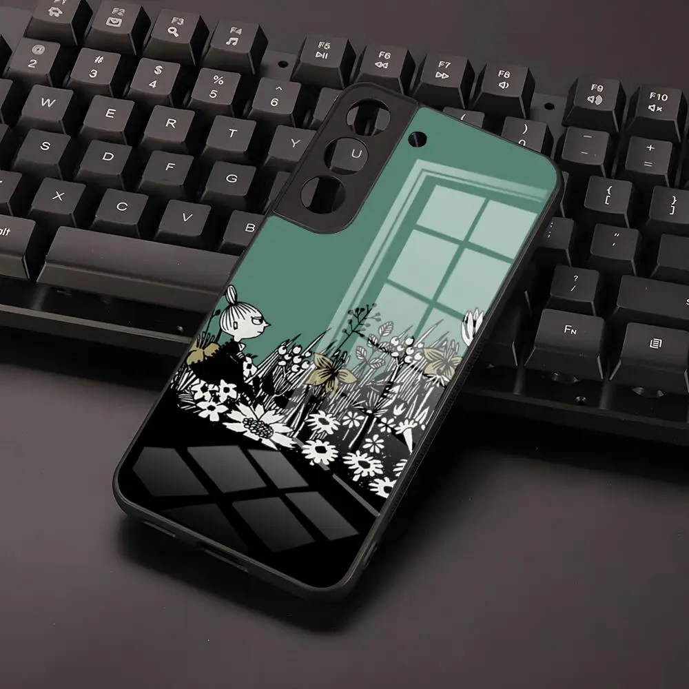 Anime M-Moomin-Hippo Phone Case For Samsung S24 S23 S21 S20 A34 A54 A53 M54 Note 20 Ultra Plus 2024 Glass Cover