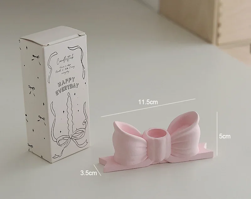 

Гипсовый бант подсвечник Ins