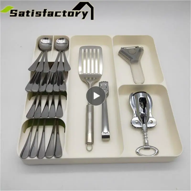

Store Organizer Cutlery Utensils Tray High Quality Versatile Fork Storage Box Drawer Divider Storage Tray Storage Tools