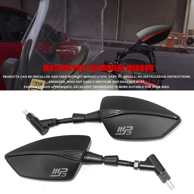 

For Piaggio MP3 250 300 500 HPE Motorcycle Side Mirror rearview Mirrors