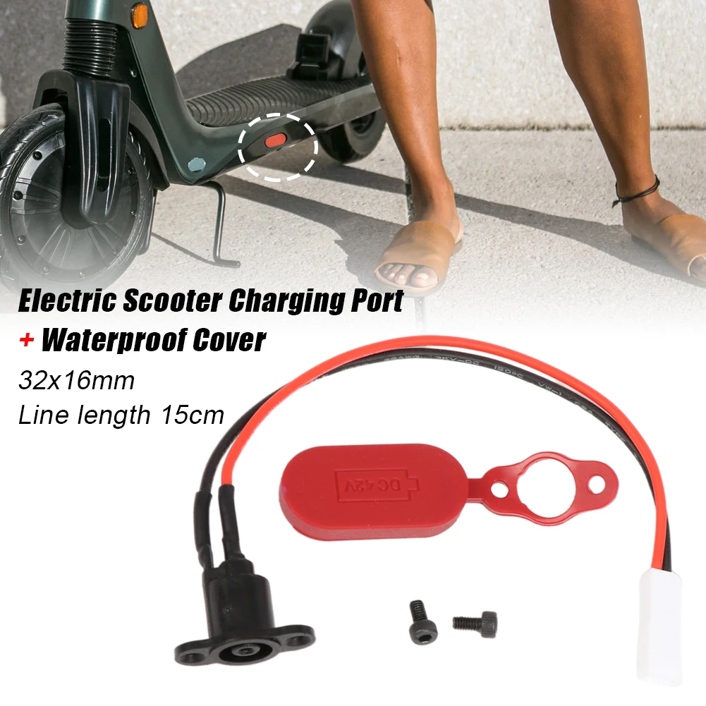

Electric Scooter Charging Port Cover with Charging Cable Waterproof Dust Cover For Xiaomi M365 Pro Pro 2 Electric Scooter parts