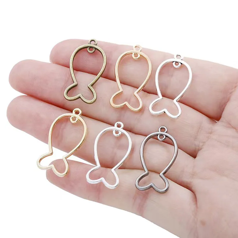 

Подвеска в виде рыбы из сплава, 16 х12 мм, 40 шт.