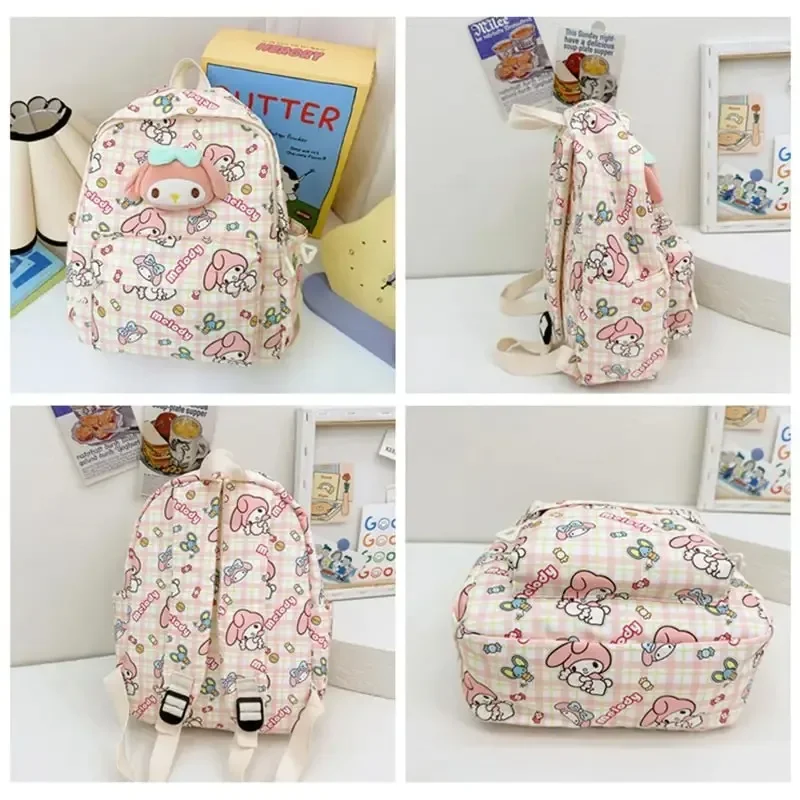 Sanrioed аниме рюкзак Hello Kitty Kuromi My Melody Cinnamoroll детская сумка на плечо мультфильм милые