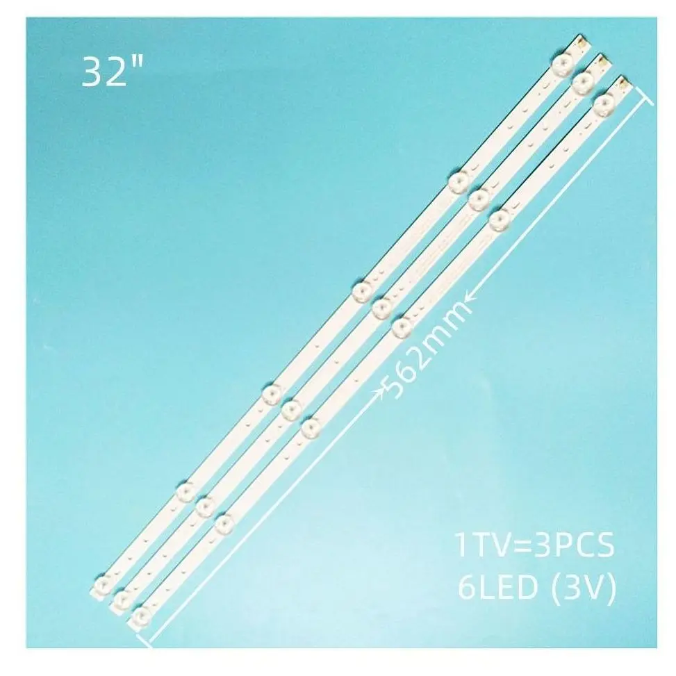 

30pcs/lot LED backlight for SVJ320AG2 32D2000, SVJ320AK3, SVJ320AL1, Supra STV-LC32T840WL, SVJ320AL6, LB-C320X14-E12-L-G2-SE3