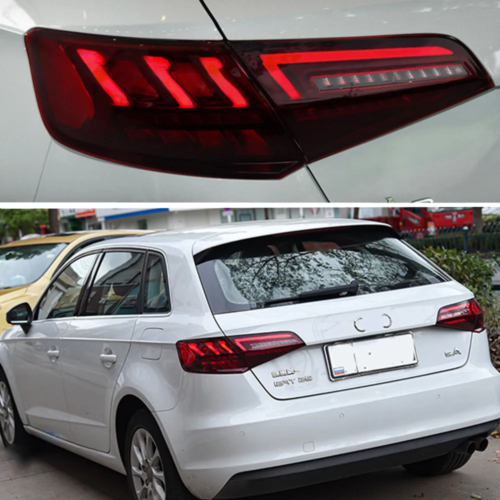 Автомобильные задние фонари для Audi A3 светодиодные задние фонари 2013-2020 S3 Sportback задние фонари DRL динамический сигнал заднего хода автомобильные аксессуары (art.: 3920cf2dbf018) - 3920cf2dbf018