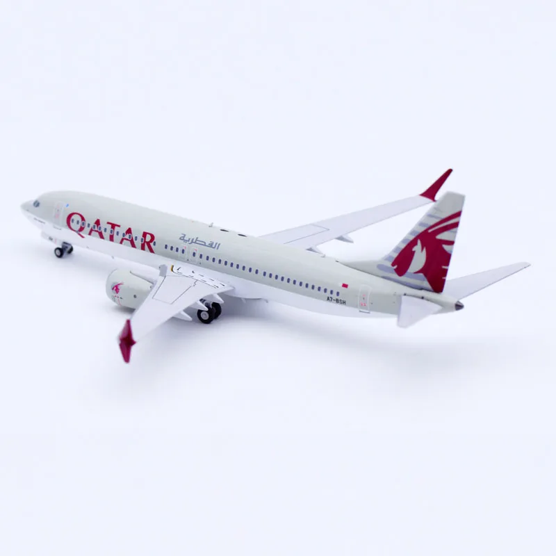 Фото Коллекционная модель самолета NG из сплава 88018, подарок, масштаб 1:400, Qatar Airways Boeing B737 MAX 8, литая модель самолета A7-BSH №4