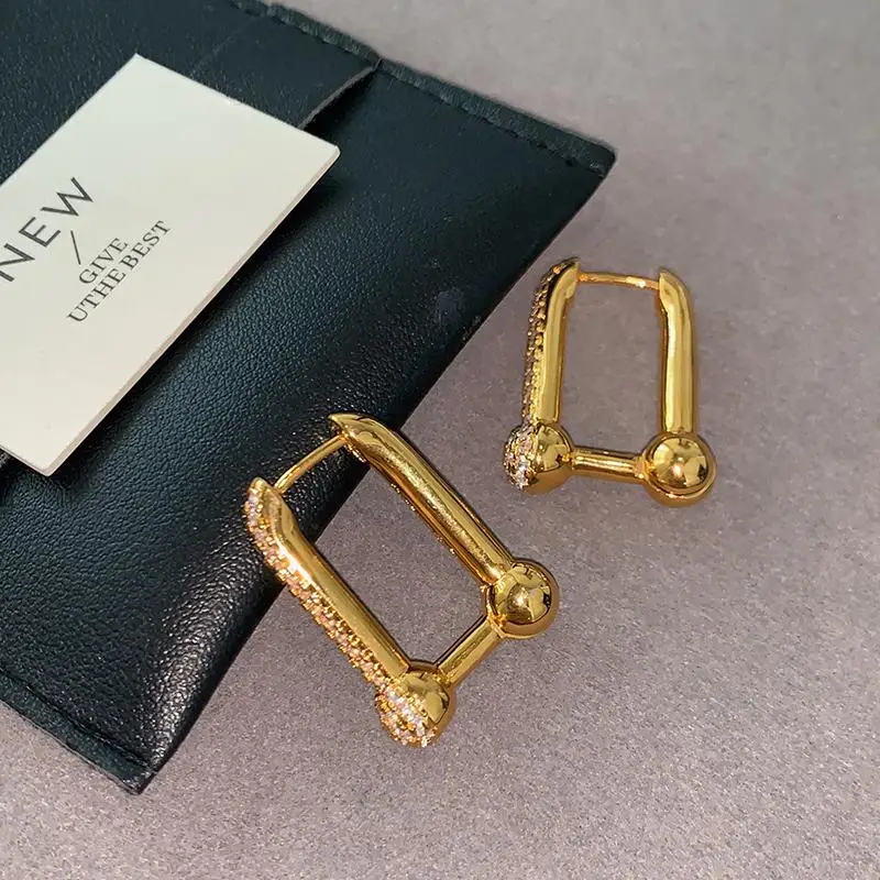Металлическая пряжка для обуви новинка 2024 популярные изящные серьги легкие