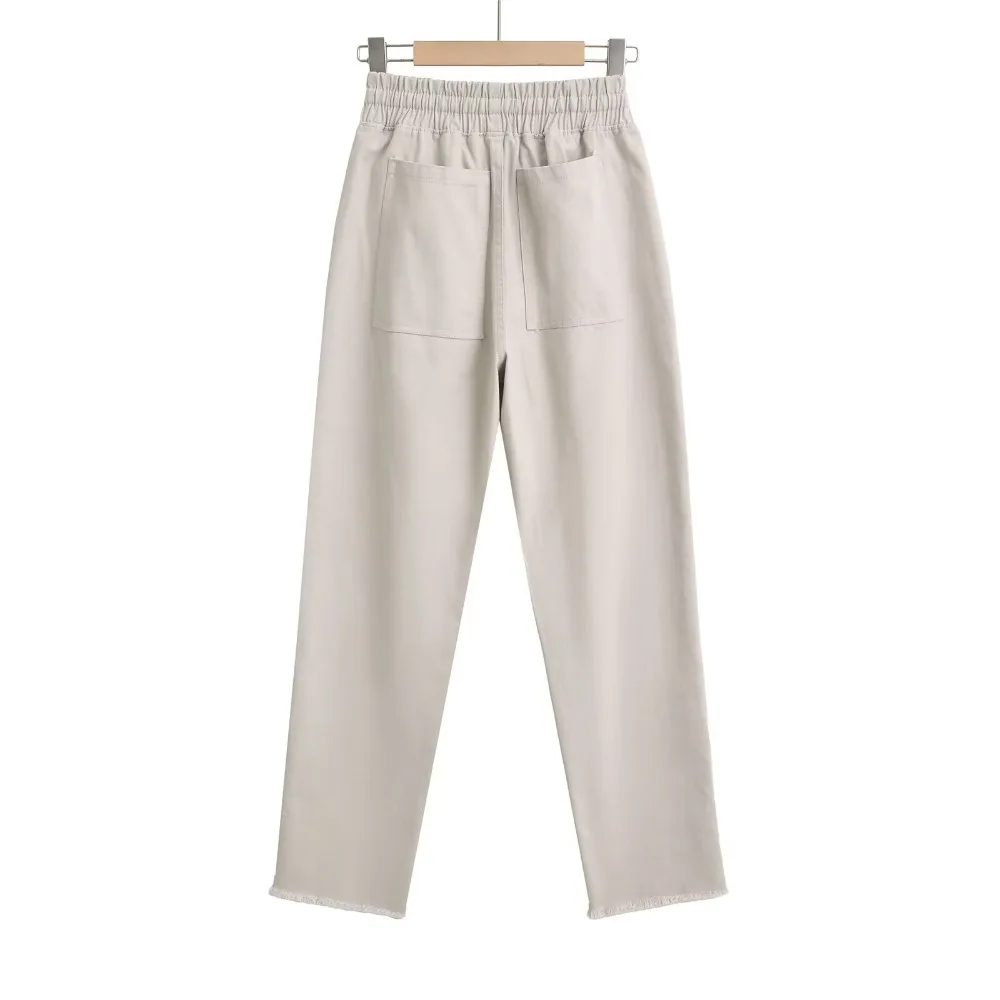 Повседневные укороченные джоггеры TRAF ZR со средней посадкой регулируемый