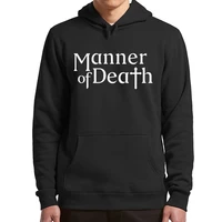 manner of death logo hoodies thai love suspense drama fans hooded sweatshirt casual oversized soft men women clothing