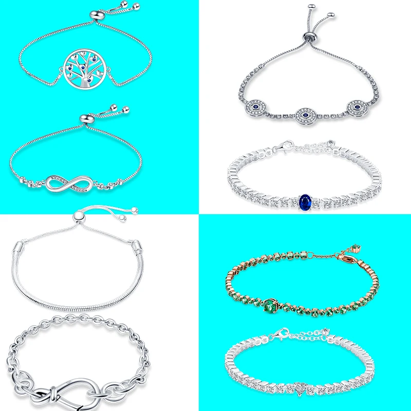 Женский браслет серебряного цвета с геометрическим рисунком |