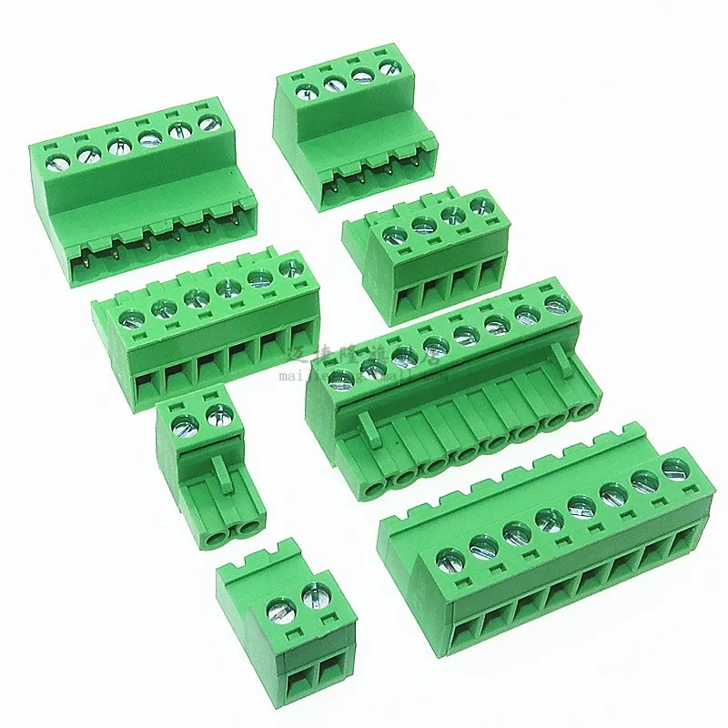 

2 Sets 2EDGRK 5.08MM Pluggable Terminal Blocks Connector KF2EDGKR 5.08 Butting Style 2/3/4/5/6/7/8-24P Pin Screw Terminal