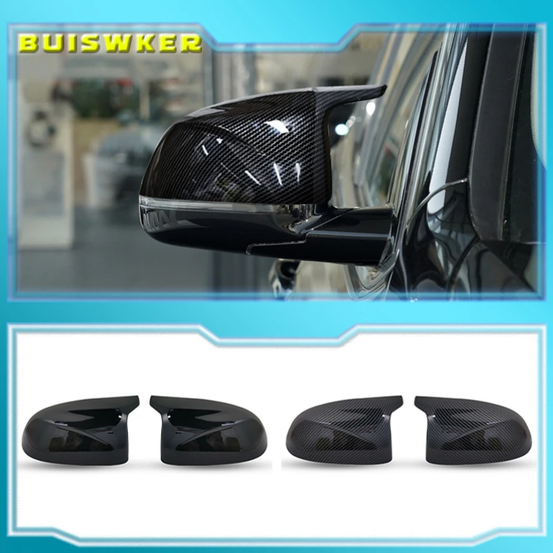 

For BMW X3 G01 X4 G02 X5 G05 X6 G06 X7 G07 2018 2019 2020 M style black rearview mirror cover X3M Look rearview mirror cover