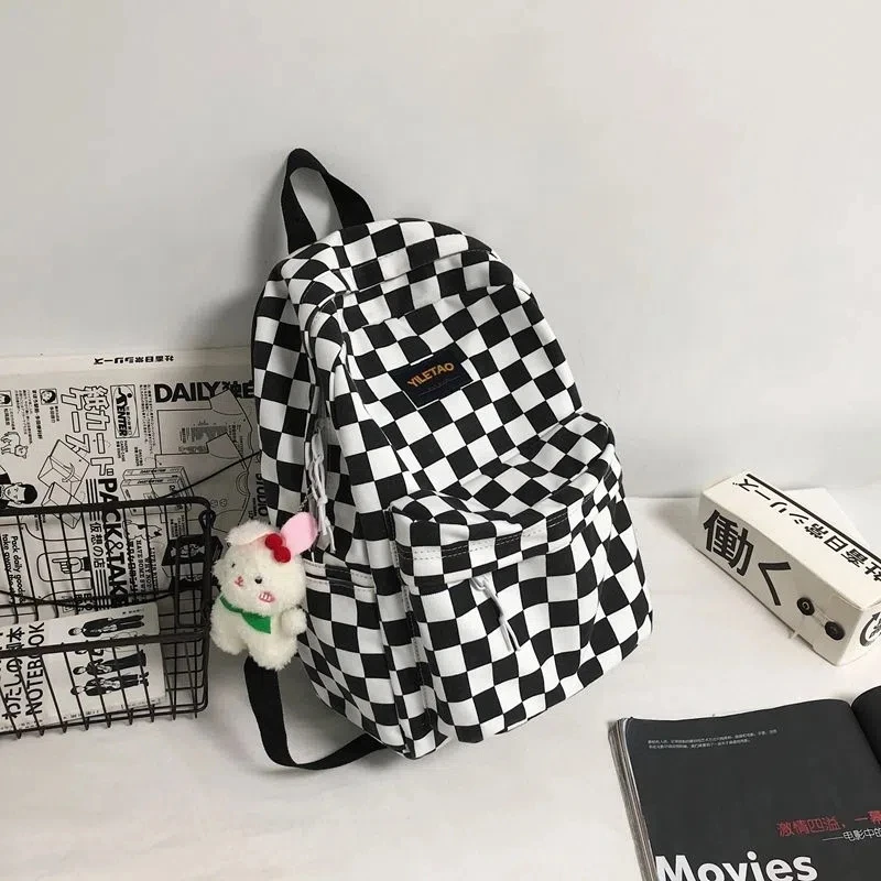 

Dropshipping plaid backpacks for girls school bags kawaii children school backpack teenager kids travel shouder bags