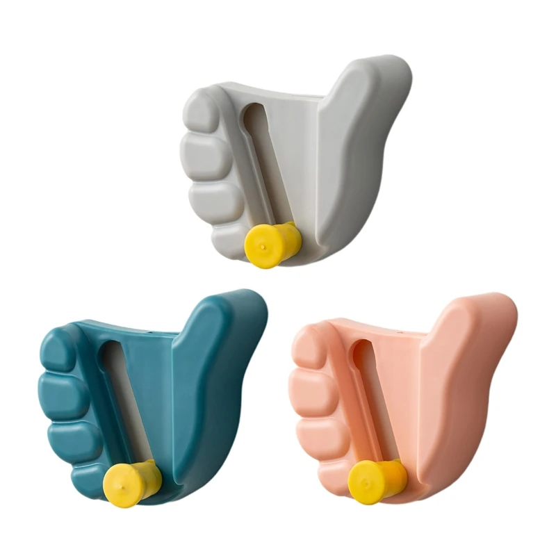 

Creative Hand Fist Shaped Wall Mounted Mop Holder Clip Punch-Free Adjustable Multi-Purpose Broom Hanging Hook Rack