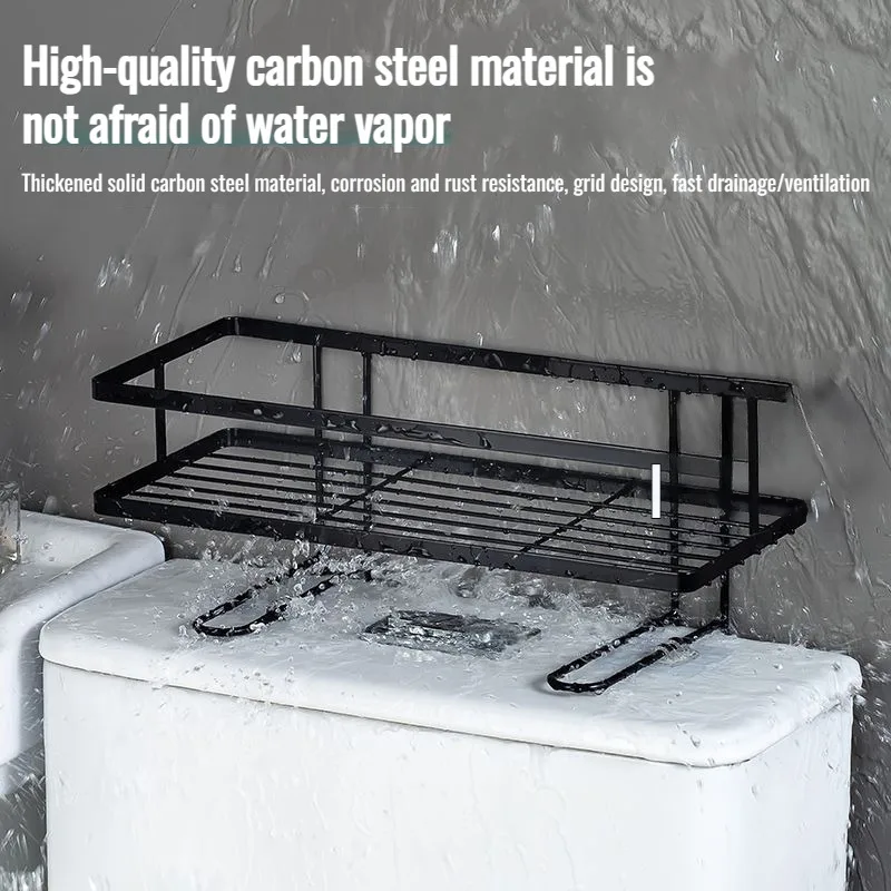 Настенная настенная полка NoPunch многофункциональный органайзер для ванной