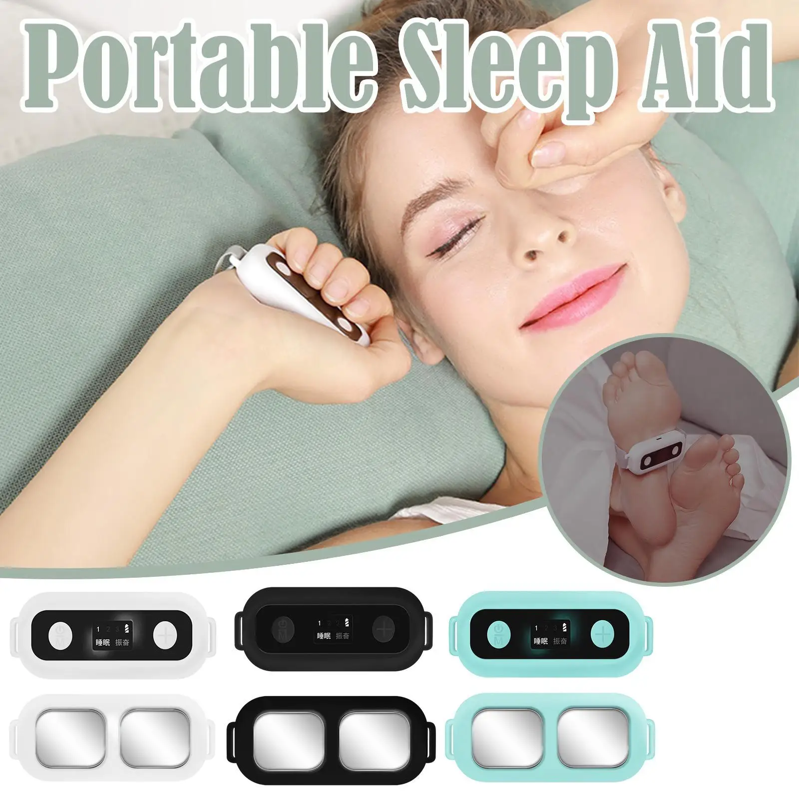 

Foot Strap Sleep Aid Device Help Sleep Relieve Insomnia Instrument Pressure Relief Sleep Device Night Anxiety Therapy Sleep Aid