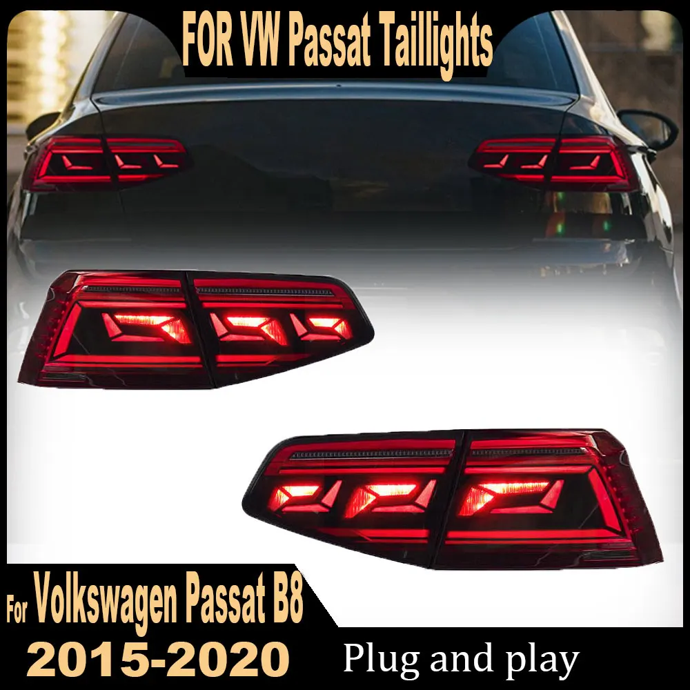 Автомобильные задние фонари для Volkswagen Passat B8 2015 2016 2017 2018-2020 светодиодный
