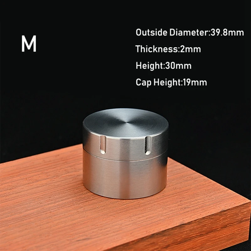Коробка из чистого титана чайные банки водонепроницаемая внутри и выхода