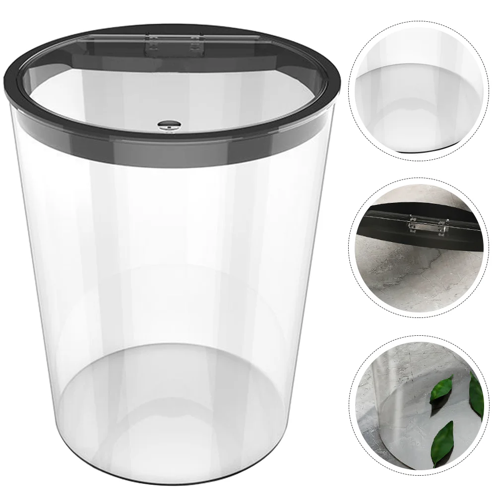 

Creative Transparent Garbage Holder Home Storage Bucket Large Capacity Trash Can