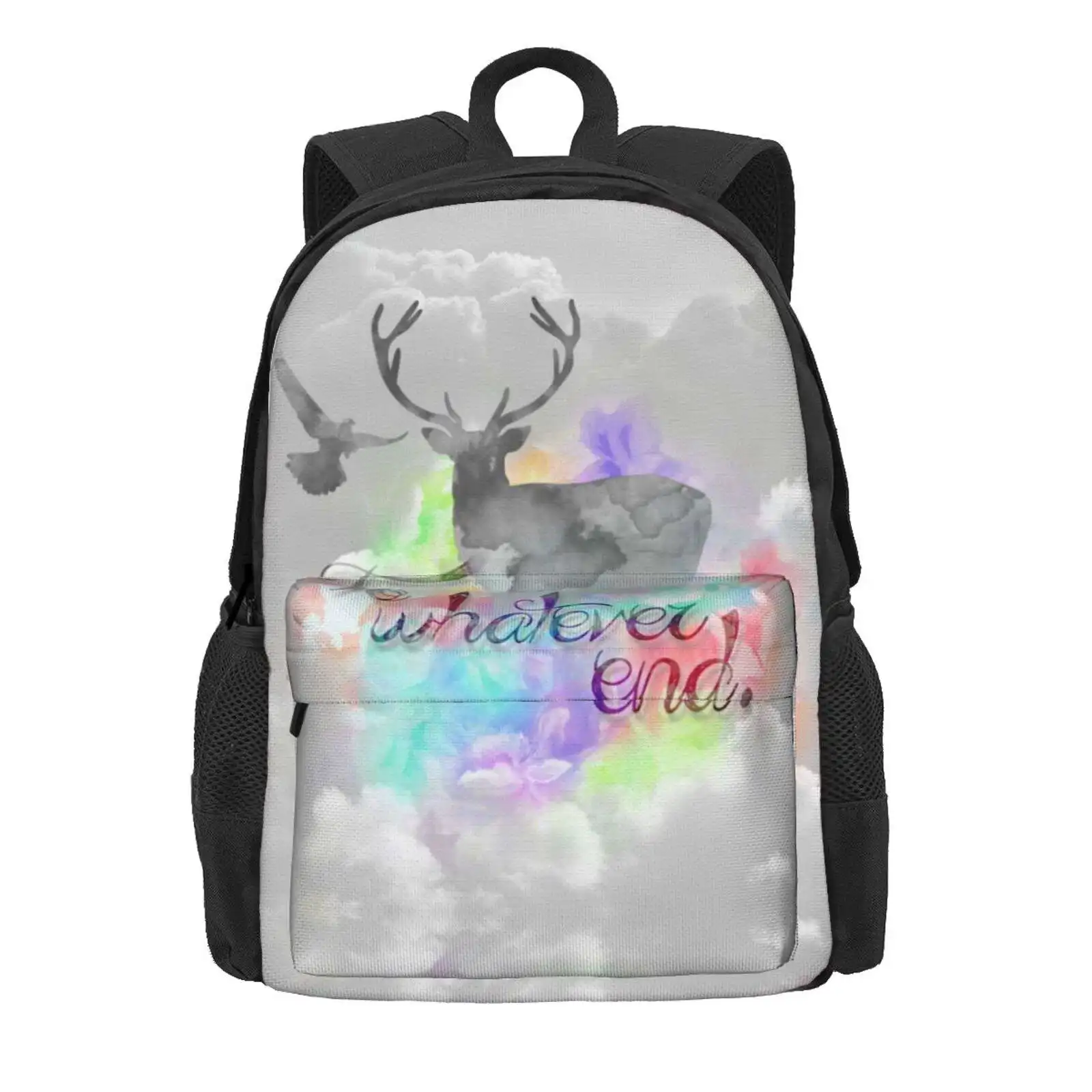 Популярный школьный рюкзак с надписью To Whatever End-Rowaelin модные сумки стеклянная