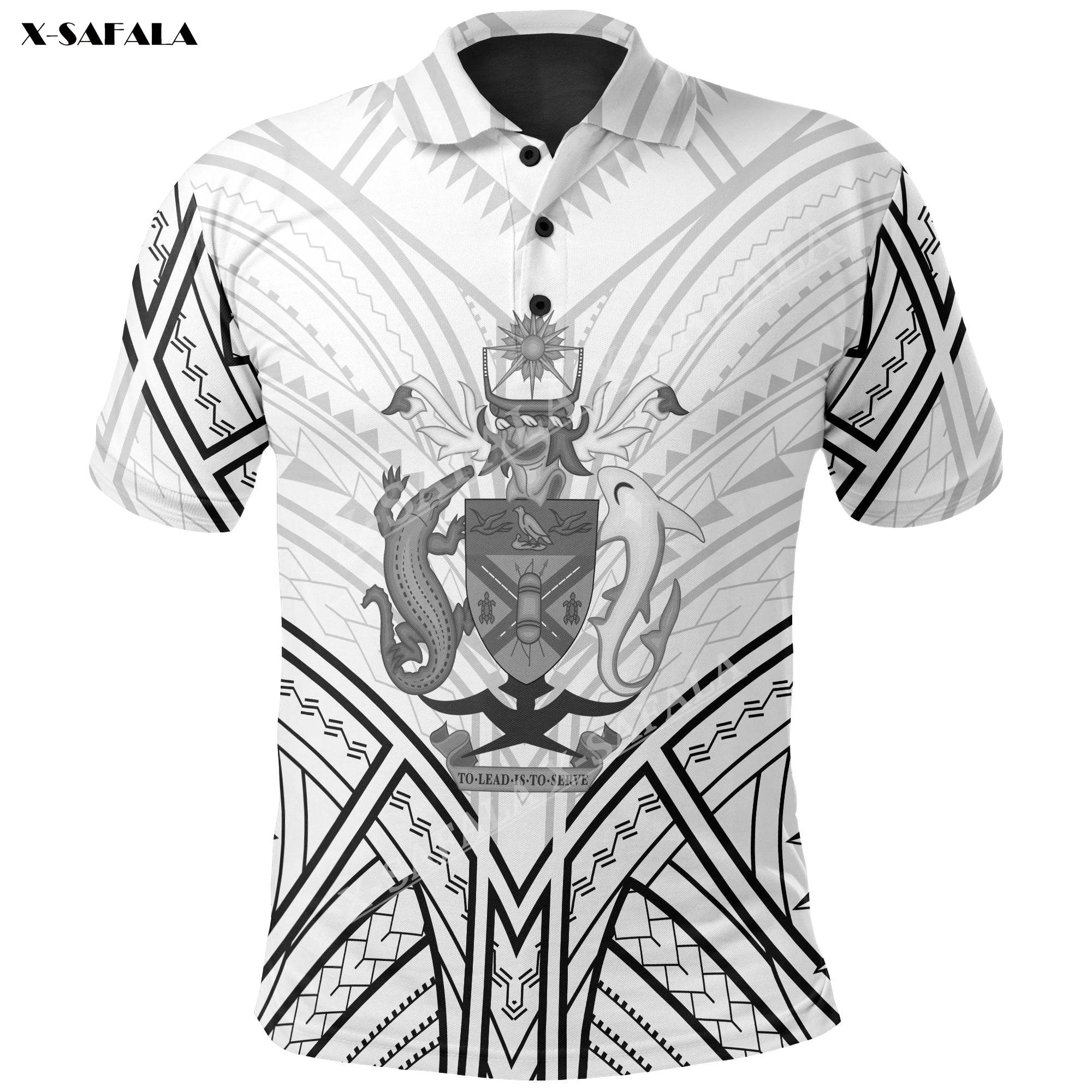 

Рубашка-поло мужская с 3D-принтом, короткий рукав, воротник, Повседневная Уличная одежда, Соломоновы острова, полинезийская печать, летняя