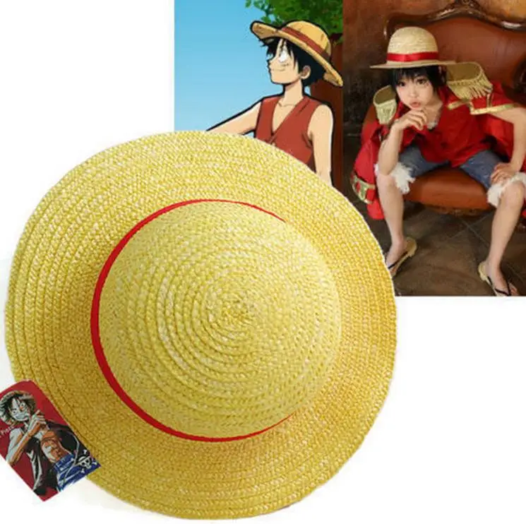 

Аниме Een Stuk Luffy Аниме Косплей канотье пляж шляпа Хэллоуин