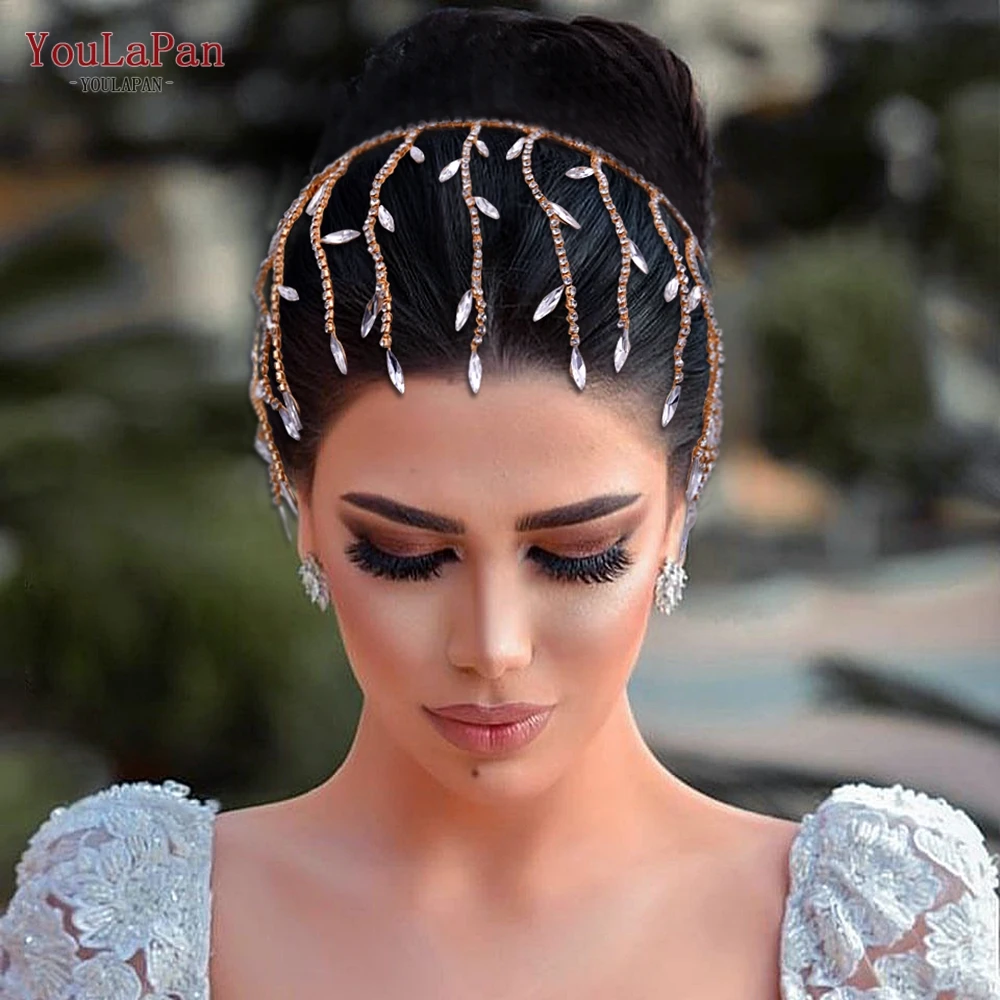 

TOPQUEEN HP483 Bridal Headdress Women Tiara Rhinestone Headband for Wedding Hair Accessories Princess Bridesmaid Headpiece