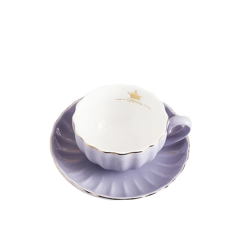 European Style Coffee Cups Cup and Saucer Tableware Simple and Stylish Drink Tea Cupshe Bar Restaurant Cafe Small Coffee Mug