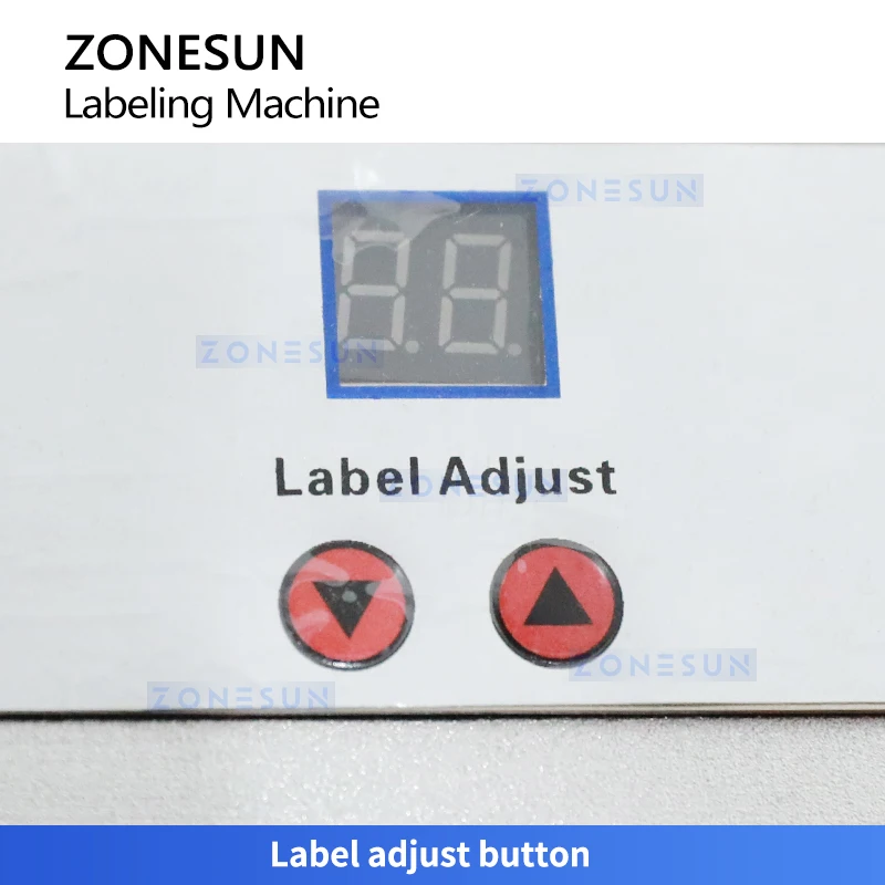 Фото Полуавтоматическая этикетировочная машина ZONESUN ZS-LT50 для горизонтальной этикетировки круглых бутылок №2