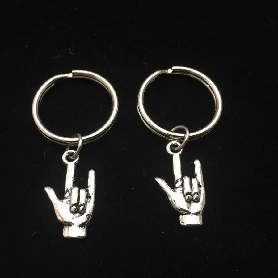 

2pcs I Love You Hand Signal Keychain Set Sign Language Surfer Couples Friends
