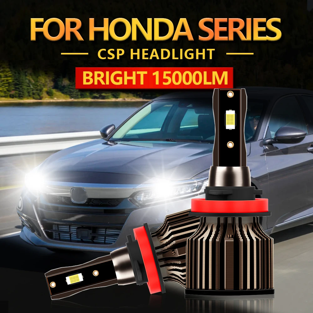 

2x LED Headlight Bulbs H11 H7 H4 H1 9005 9006 HB3 HB4 Auto Turbo Lamp For Honda Accord CR-V CR-Z HR-V Civic Crosstour Odyssey