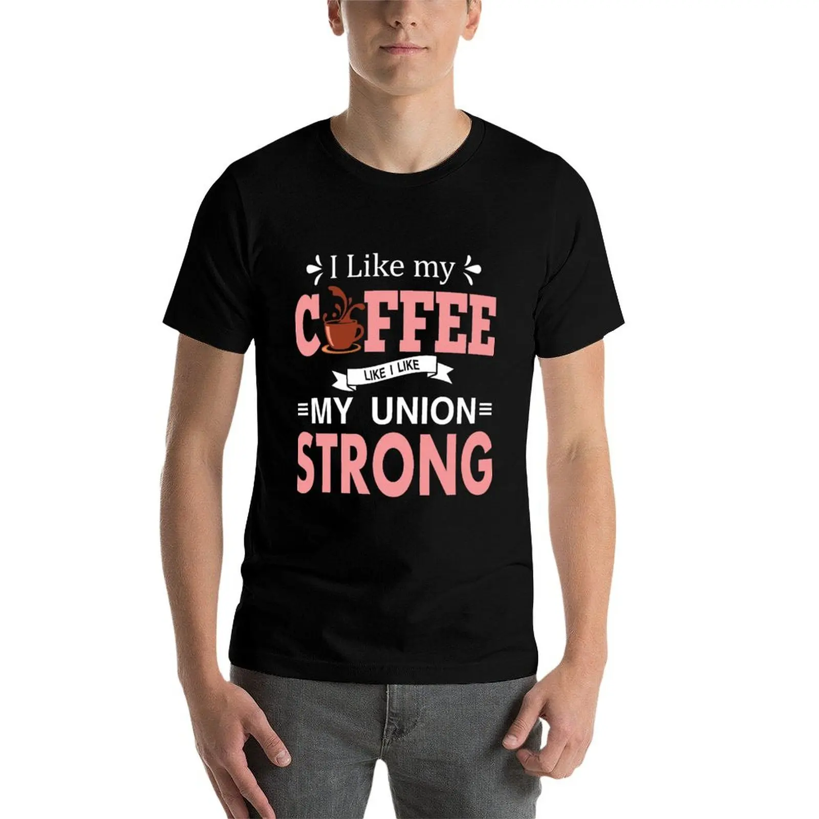 Фото Футболка I Like My Coffee Like I Like My Union STRONG, устойчивая к поту, для тренировок №4
