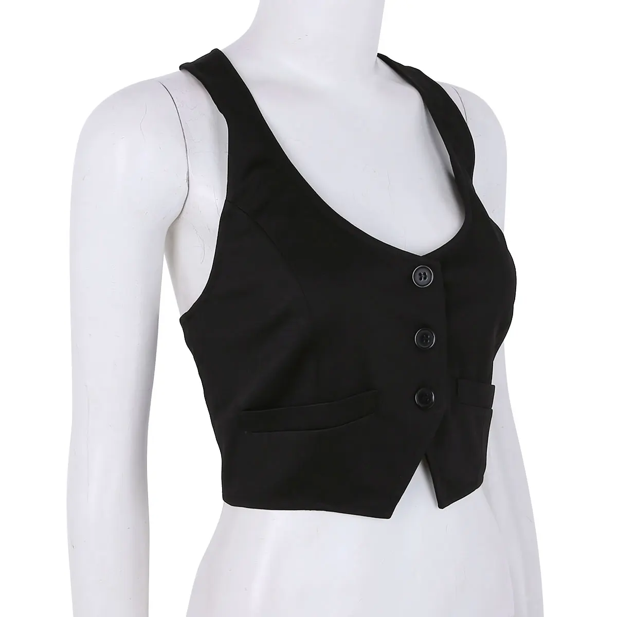 Женский классический жилет винтажное платье в стиле стимпанк куртка Racerback