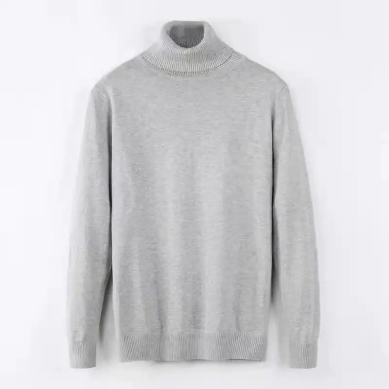 Men's Small Horse High-Neck Cotton Sweater Autumn Winter Jersey Jumper Hombre Pull Homme Hiver Pullover Men Knitted Sweaters