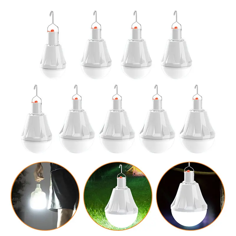 

LED Bulb Camping Lantern Remote Control Portable BBQ Camping Light Movable Household Energy Saving for Outdoor Accessories