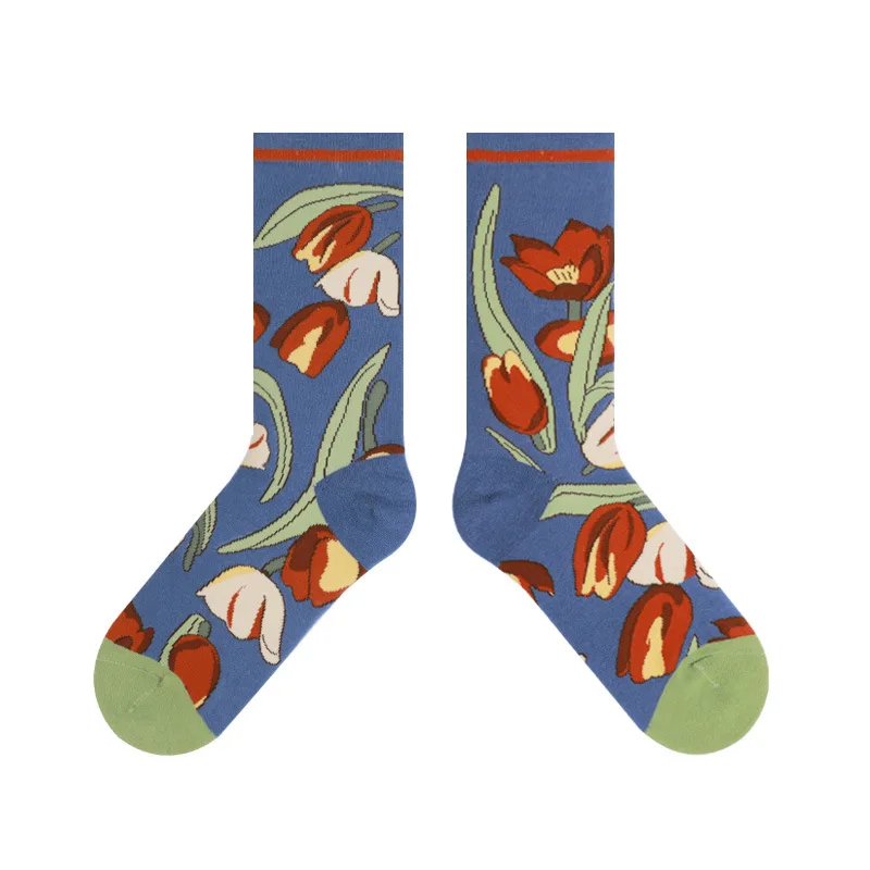 

Новые модные женские хлопковые носки в стиле ретро, милые студенческие носки для девочек