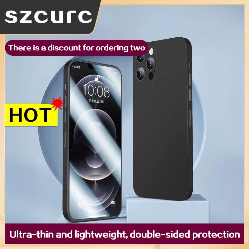 For iPhone 13 case new 360° all-around package lens protect ultra-thin softcover iPhone 11 12 Mini Pro Max mobile phone cover