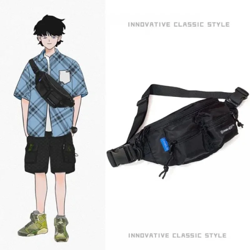 【High quality】 Ulzzang Korean Fashion Nylon Unisex Waist Bag Pouch Bag Fanny Pack Chest Pack for Men Women Birthday Gift